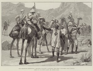 La spedizione di Khartoum, fanteria montata cattura i primi prigionieri vicino a Gakdul da William Heysham Overend