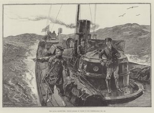 Le manovre navali, il principe Giorgio del Galles nel suo torpediniere (n. 79) da William Heysham Overend