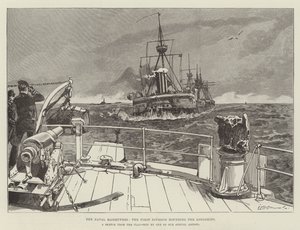 Le manovre navali, la prima divisione che gira i Longships da William Heysham Overend