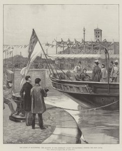 La regina a Manchester, Sua Maestà, nello yacht dell