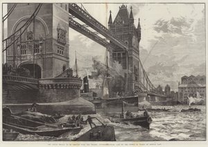 Il Tower Bridge, da erigere sul Tamigi, pietra angolare posata dal Principe di Galles lunedì scorso