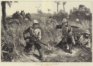 La guerra in Egitto, fanteria montata in schermaglia da William Heysham Overend