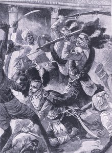 Il secondo soccorso di Lucknow, illustrazione da 