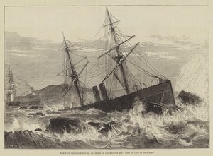 Naufragio della nave a vapore St Lawrence sullo scoglio Paternoster, a ovest del Capo di Buona Speranza