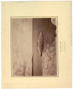 Cono di sorgente calda, nel Lago Yellowstone, 1871 da William Hicks Jackson
