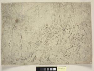 Cristo guarisce un malato, o La resurrezione di Lazzaro da William Hilton