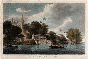 Vista di una parte della città di Oud da William Hodges