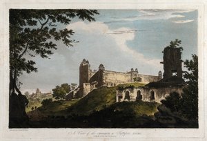 Una vista della moschea di Futtipoor Sicri da William Hodges