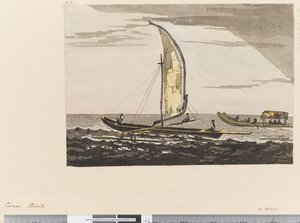Pagina 15a Canoe, Otaheite da William Hodges
