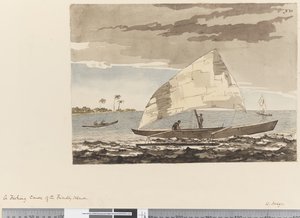 Pagina 21 Una canoa da pesca delle Isole Amiche da William Hodges