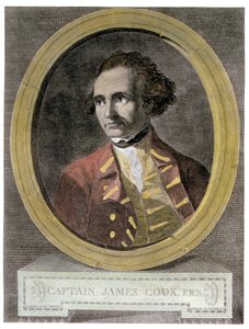 Ritratto del Capitano James Cook (1728-79), dal frontespizio di 