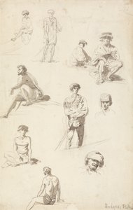 Foglio di Studi di Figure Orientali da William Hodges