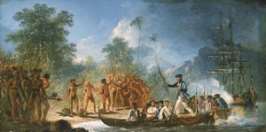Lo sbarco a Tanna (Tana), una delle Nuove Ebridi