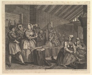 Il Progresso di una Prostituta, Tavola 4 da William Hogarth