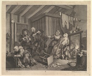 Il progresso di una prostituta, Piatto 5, aprile 1732 da William Hogarth