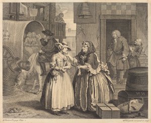 Il progresso di una prostituta: pl.1 da William Hogarth
