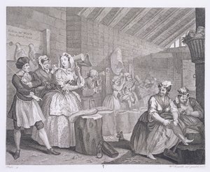 Il Progresso di una Prostituta, tavola IV, da 