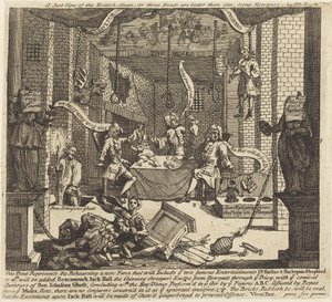Una giusta visione del palcoscenico britannico da William Hogarth