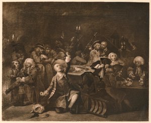 La carriera di un libertino - 6: La casa da gioco da William Hogarth