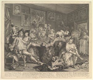 Il progresso di un libertino, Tavola 3 da William Hogarth