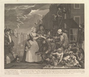 La carriera di un libertino, Tavola 4 da William Hogarth