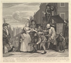 La carriera di un libertino, Tavola 4 da William Hogarth