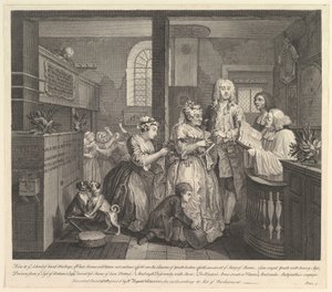 Il progresso di un libertino, Tavola 5, 25 giugno 1735 da William Hogarth