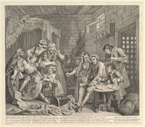 Il progresso di un libertino da William Hogarth