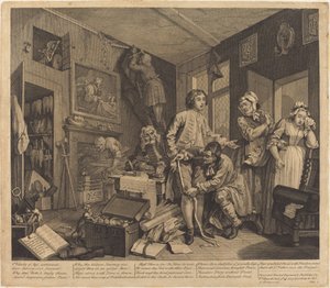 Il progresso di un libertino: tav.1 da William Hogarth