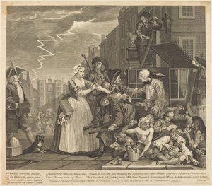 Il progresso di un libertino: tavola 4 da William Hogarth