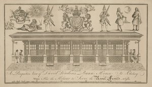 Vista prospettica della casa di David Loudon da William Hogarth