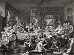 Un intrattenimento elettorale da William Hogarth