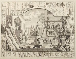 Analisi della bellezza, tavola 1 da William Hogarth