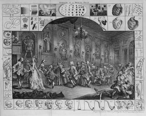 Analisi della bellezza, Piatto II, 1753 da William Hogarth