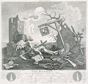 Bathos, Modo di Affondare, in Dipinti Sublimi dedicati ai Mercanti di Quadri Scuri, 1764