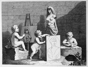 Ragazzi che sbirciano la natura da William Hogarth