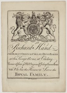 Bun Baker, Richard Hand, carta commerciale da William Hogarth