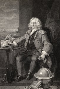 Capitano Thomas Coram, inciso da Benjamin Holl, da 