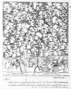 Personaggi e caricature da William Hogarth