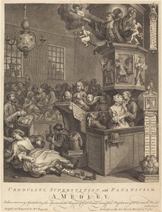 Credulità, superstizione e fanatismo da William Hogarth