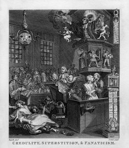 Credulità, superstizione e fanatismo da William Hogarth