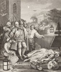 Crudeltà in perfezione, da: Le quattro fasi della crudeltà da William Hogarth