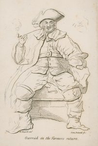 David Garrick nel Ritorno del Contadino da William Hogarth