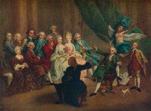 David Garrick nella Green Room, XVIII secolo da William Hogarth