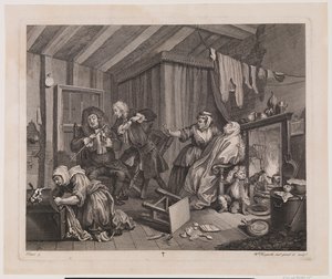 Il progresso di una prostituta, tavola 5 da William Hogarth