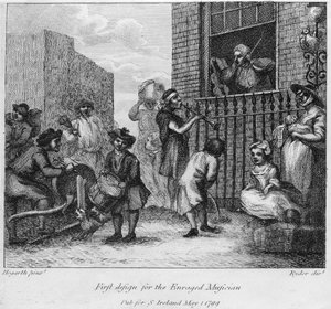 Primo disegno per Il musicista infuriato, 1799