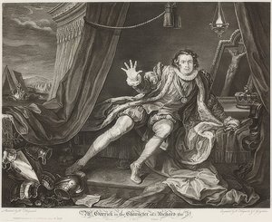 Garrick nel ruolo di Riccardo III da William Hogarth