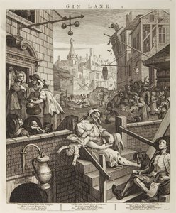 Gin Lane da William Hogarth