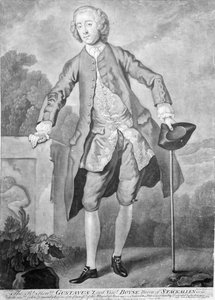 Gustavus Hamilton, inciso da Andrew Miller da William Hogarth