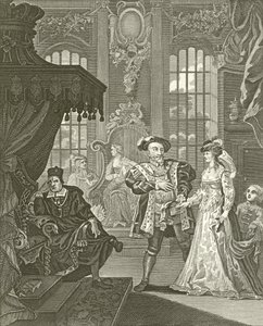Enrico VIII e Anna Bolena da William Hogarth